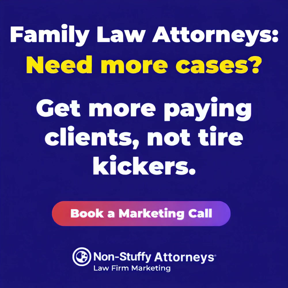 Non-Stuffy Attorneys Facebook ad: Discover Family Law Firm Leads Solutions