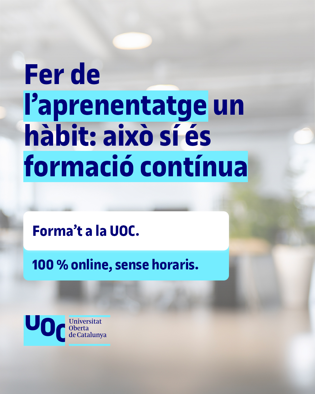 Universitat Oberta de Catalunya (UOC) Facebook ad