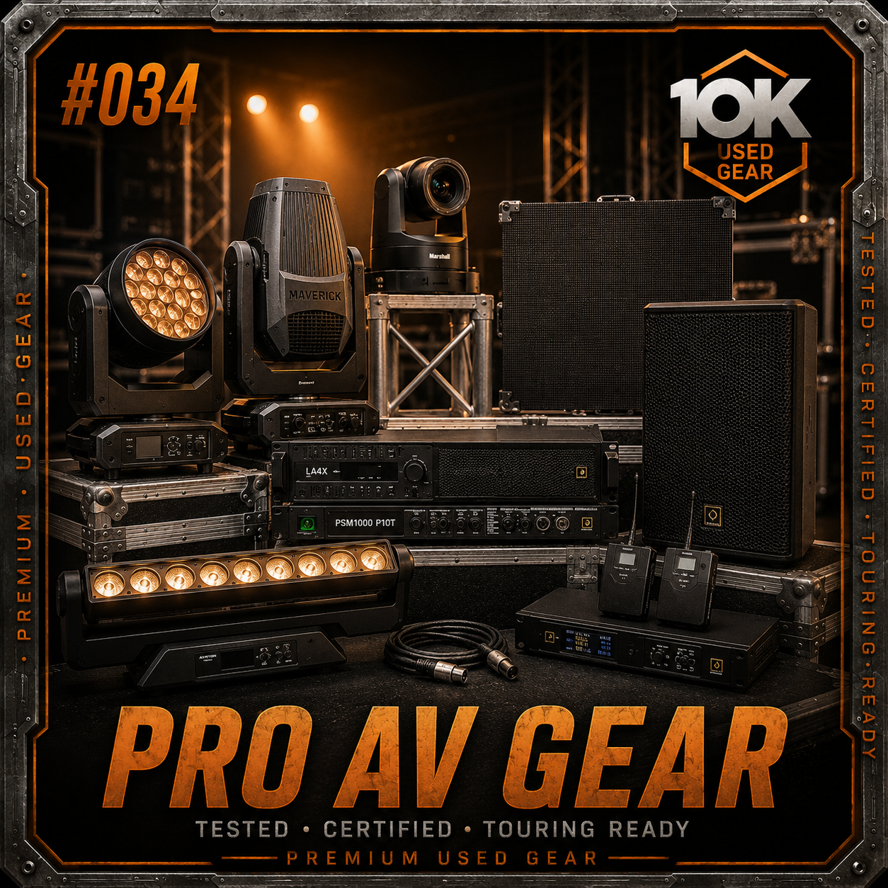 10K Used Gear Limited Facebook ad: Professional used AV equipment from the brands the…