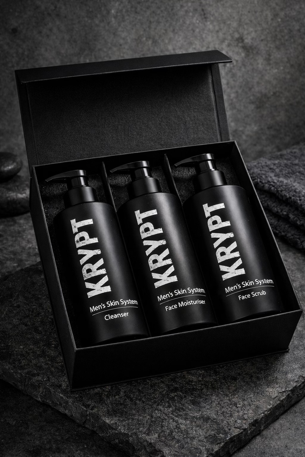 KRYPT - Men's Skin System Facebook ad: KRYPT