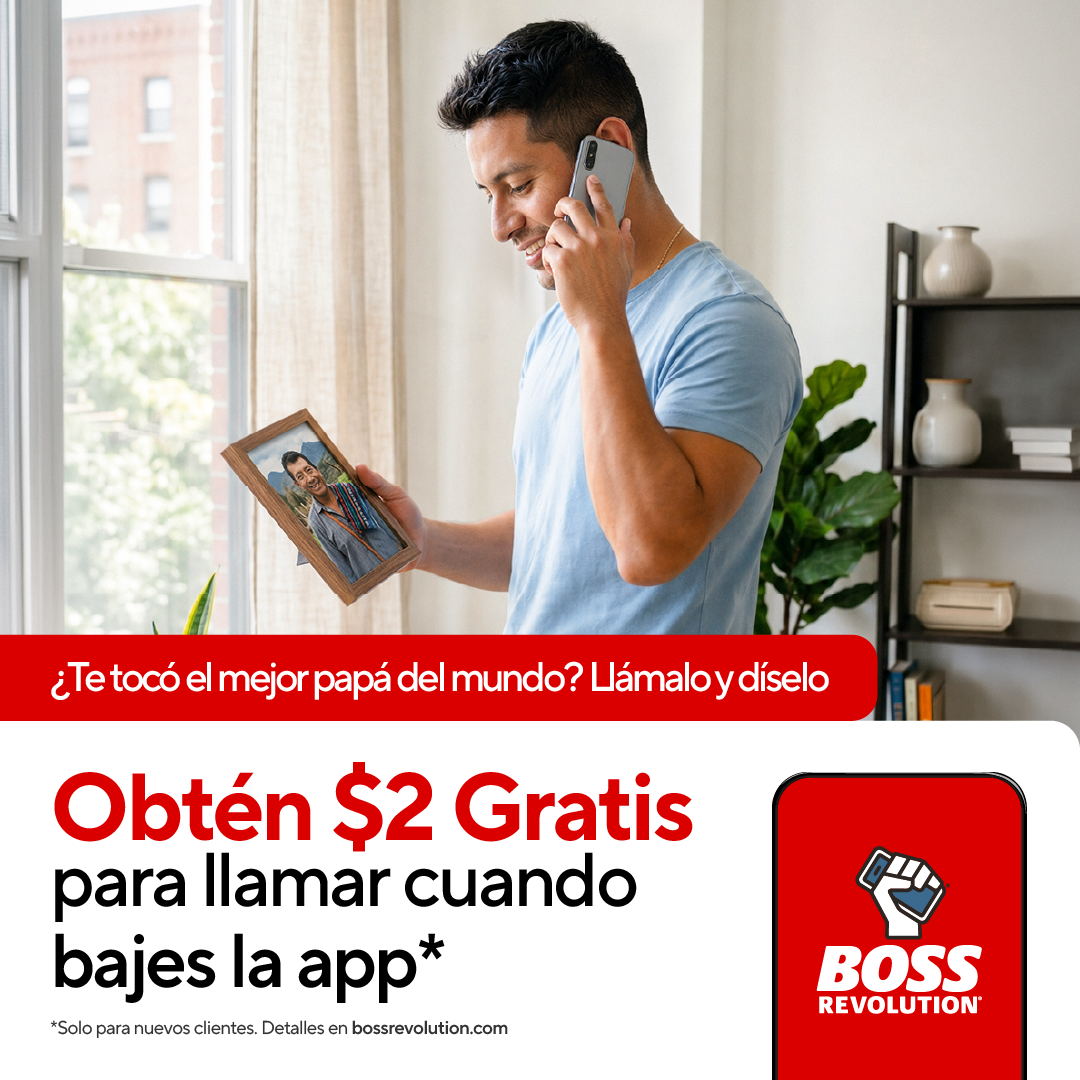 BOSS Revolution Facebook ad: Llámalo Este Día del Padre
