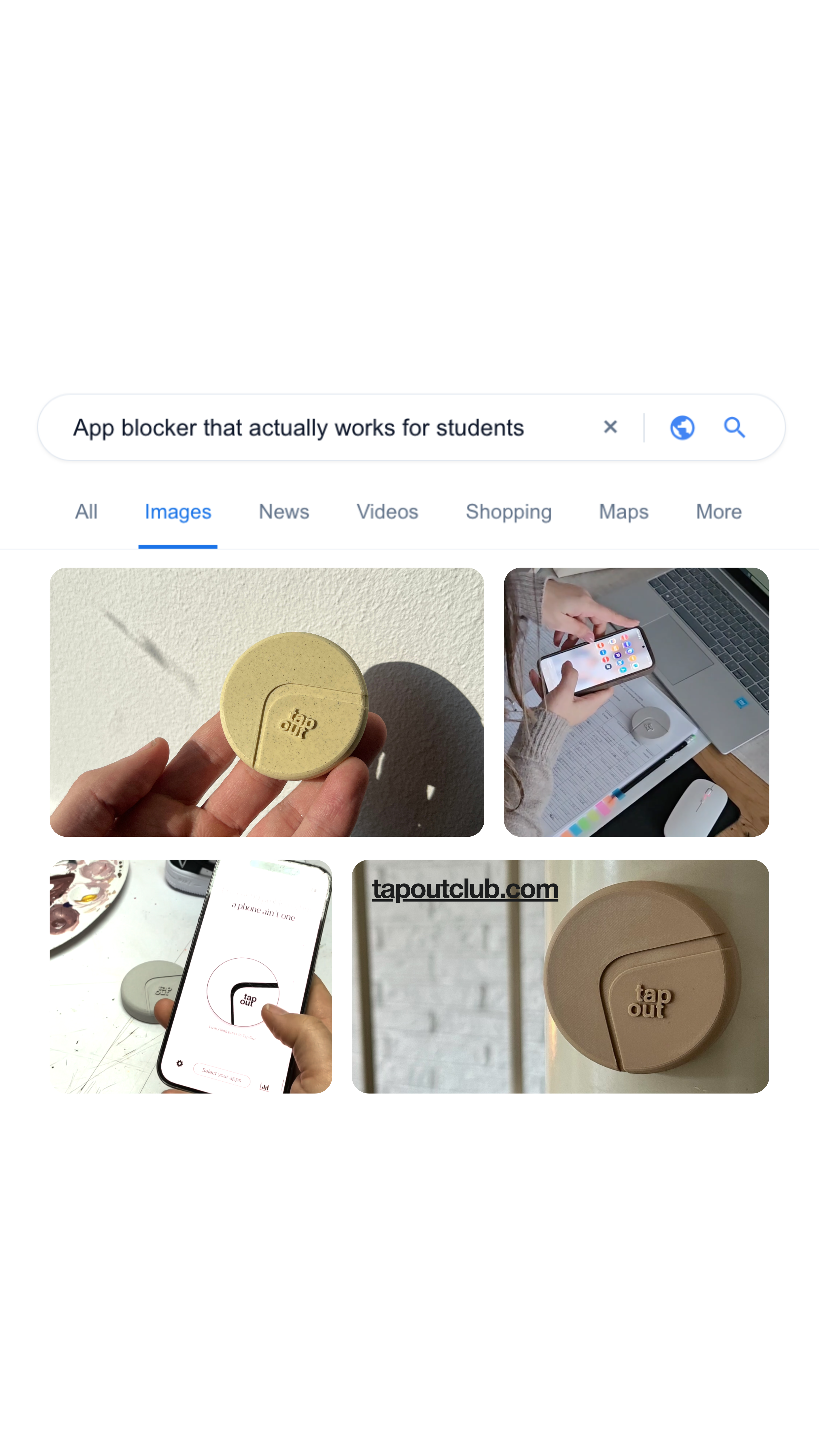 Tap Out Facebook ad