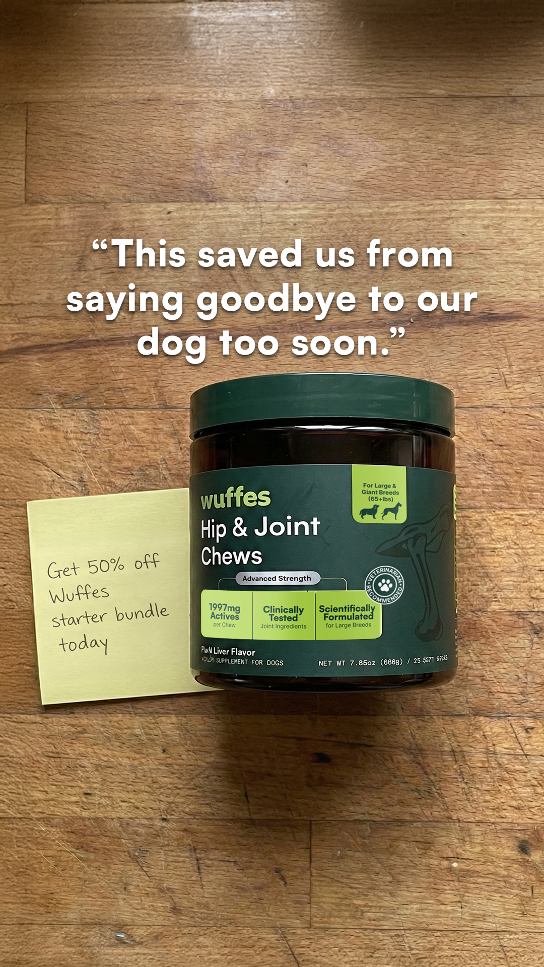 Wuffes Facebook ad