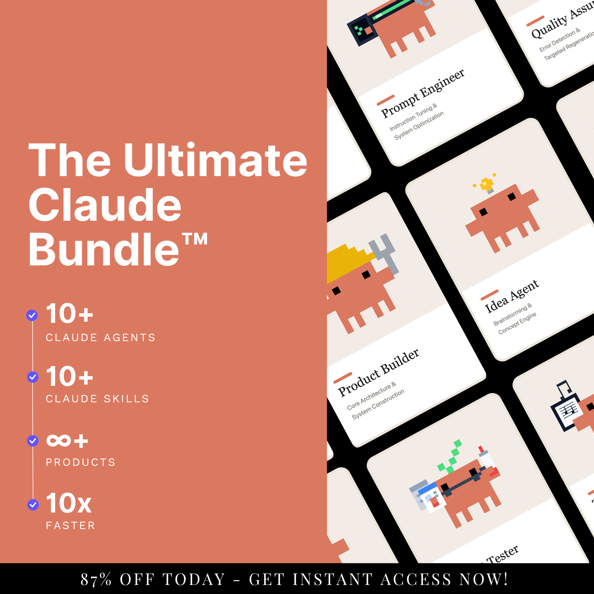 Alex Soltan Facebook ad: 10+ Claude Skills & Agents