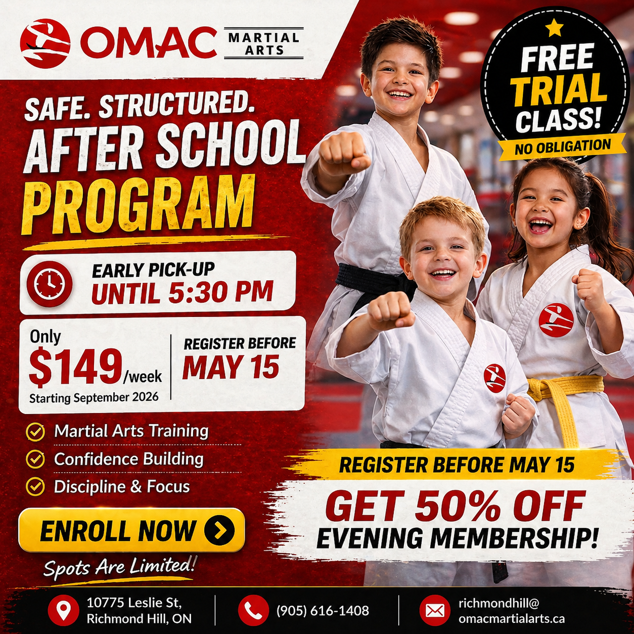 OMAC Richmond Hill Facebook ad