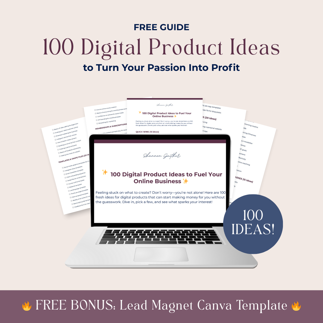 Shannon Gaither Creative Facebook ad: 100 Digital Offers You Can Launch FAST