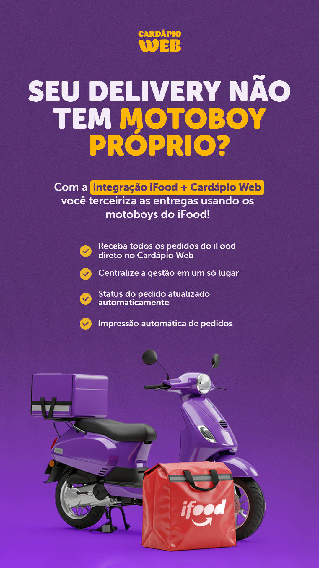 Cardápio Web Facebook ad