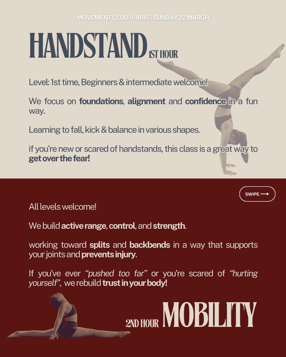 Move With Pauline Facebook ad: The Movement Club arrives in Paris for a…