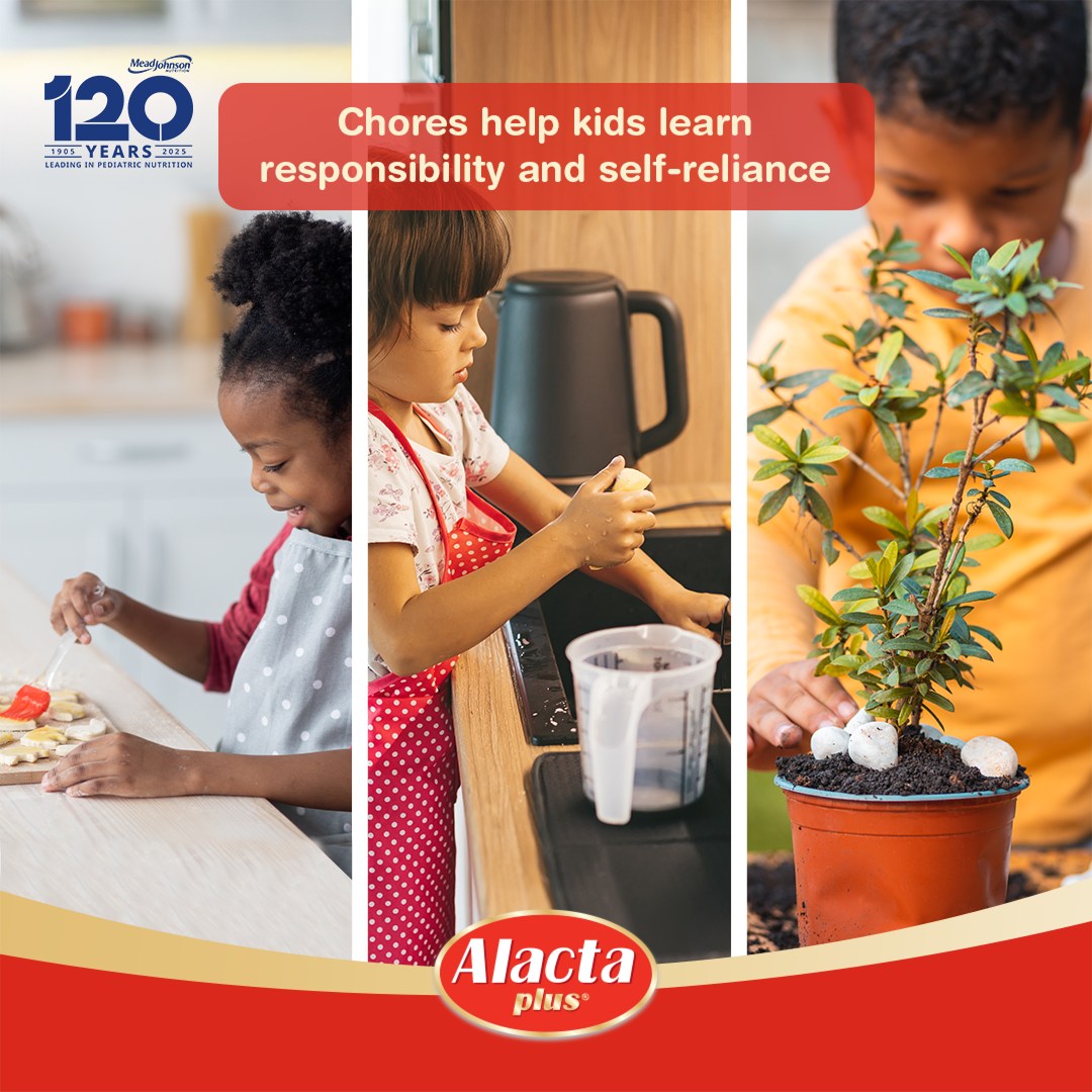 Alacta Plus Caribbean Facebook ad: Chores = Growth!