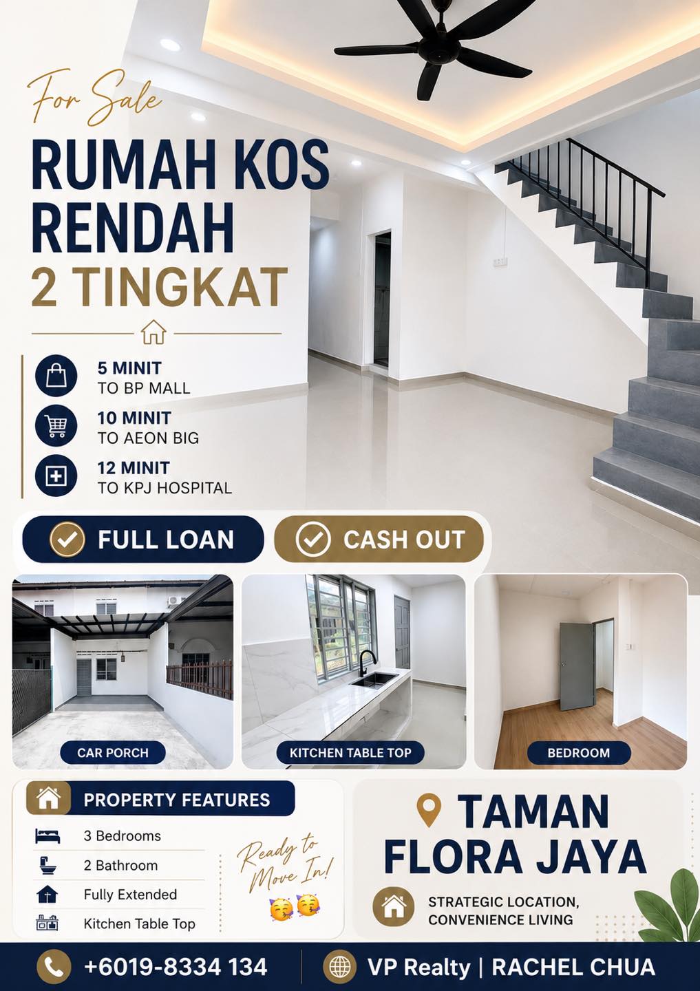 Rachel Sell & Buy Johor Property Facebook ad: Nak beli rumah pertama, tapi risau duit muka…