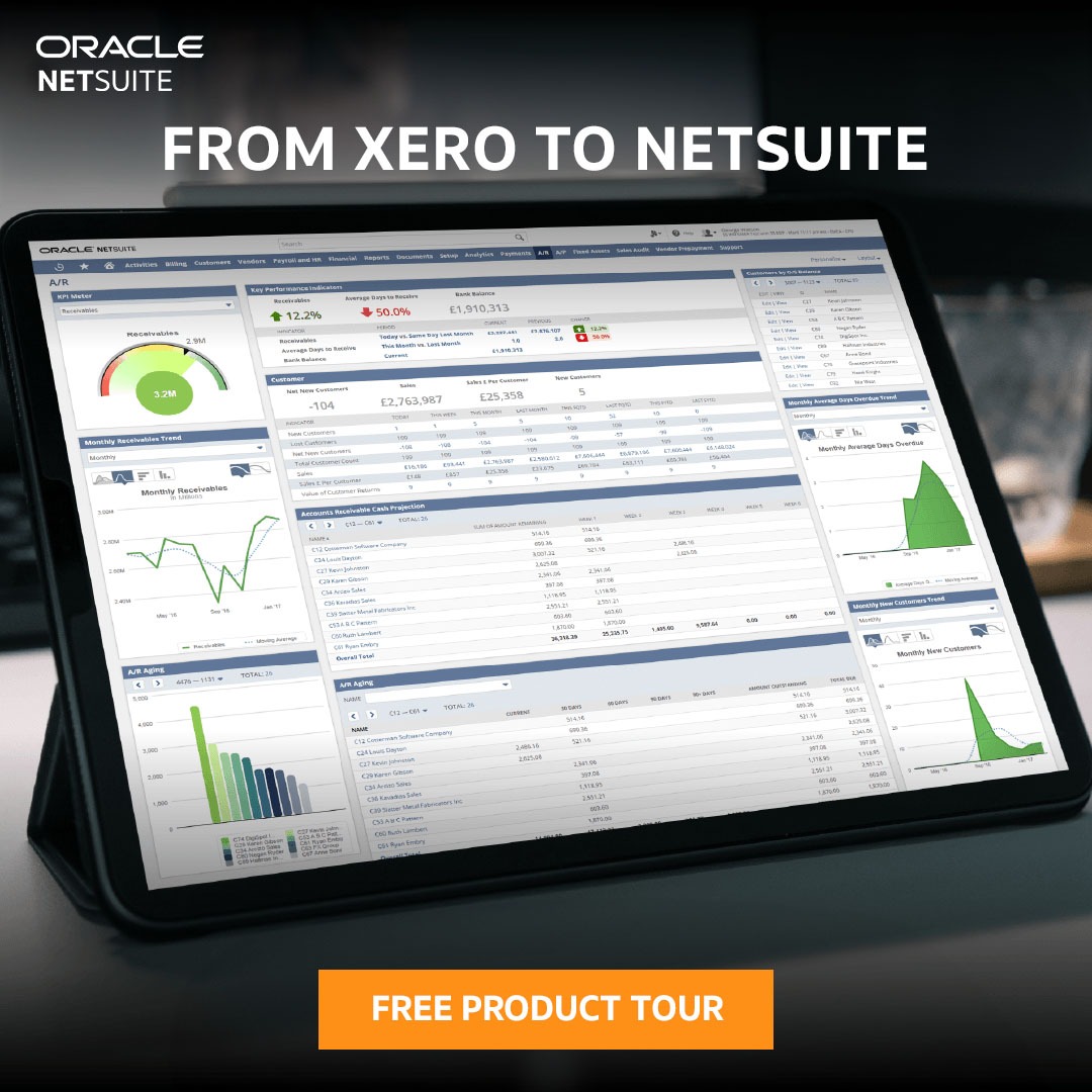 Oracle NetSuite Facebook ad