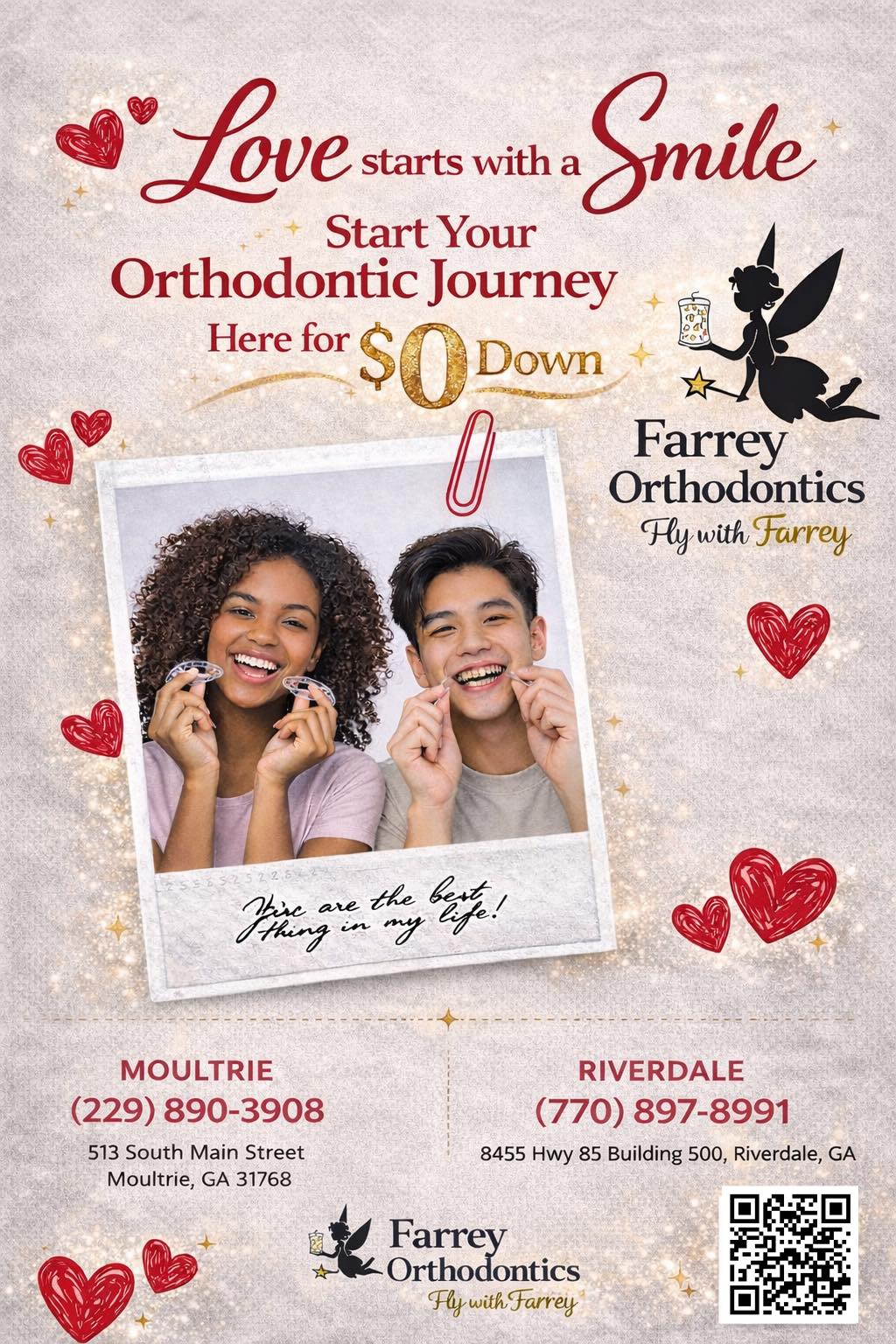Farrey Family Dentistry,LLC Facebook ad: Braces $0 Down/Consults
