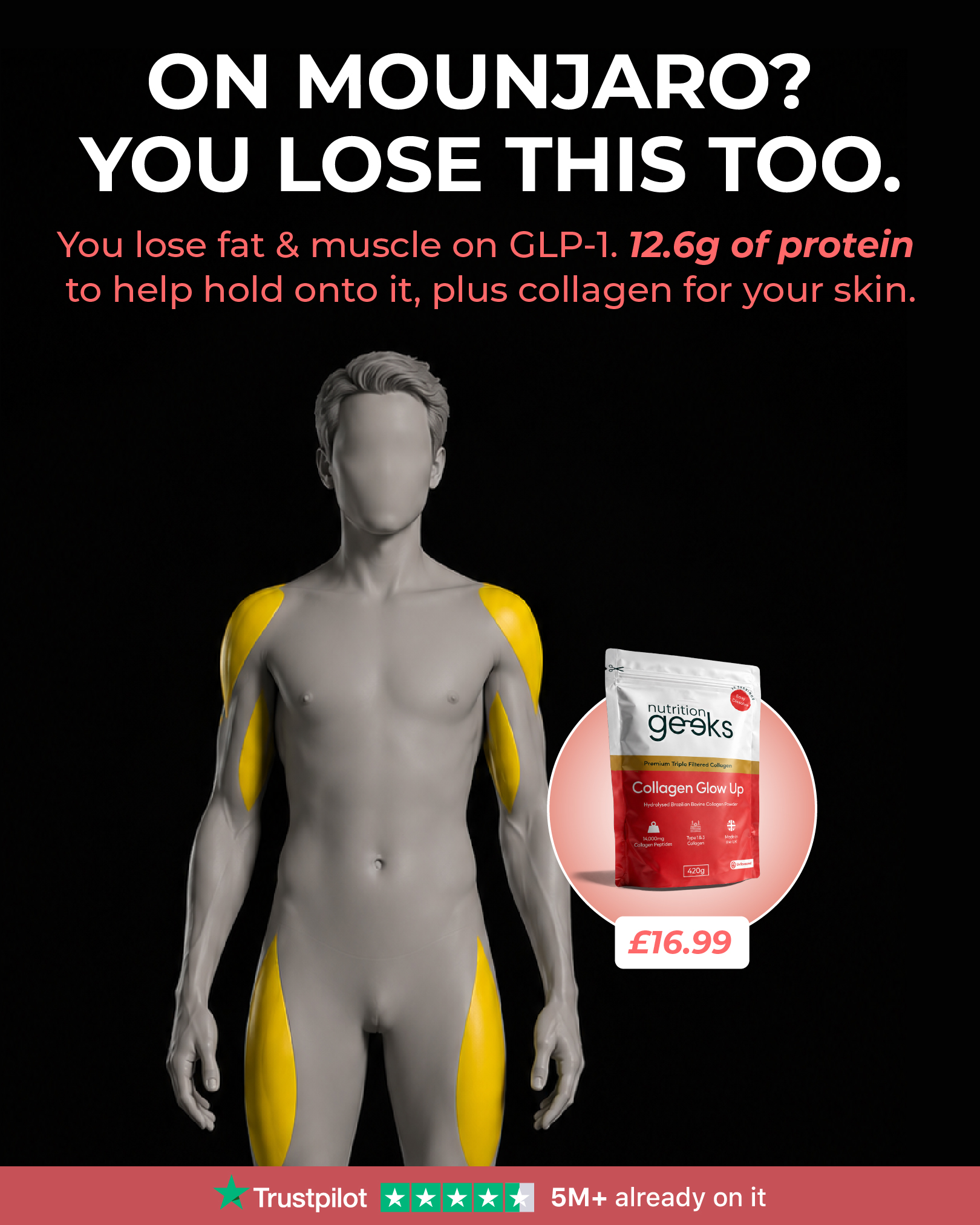 My GLP-1 Journey Facebook ad: Get 30% Off Your First Order + Free Delivery