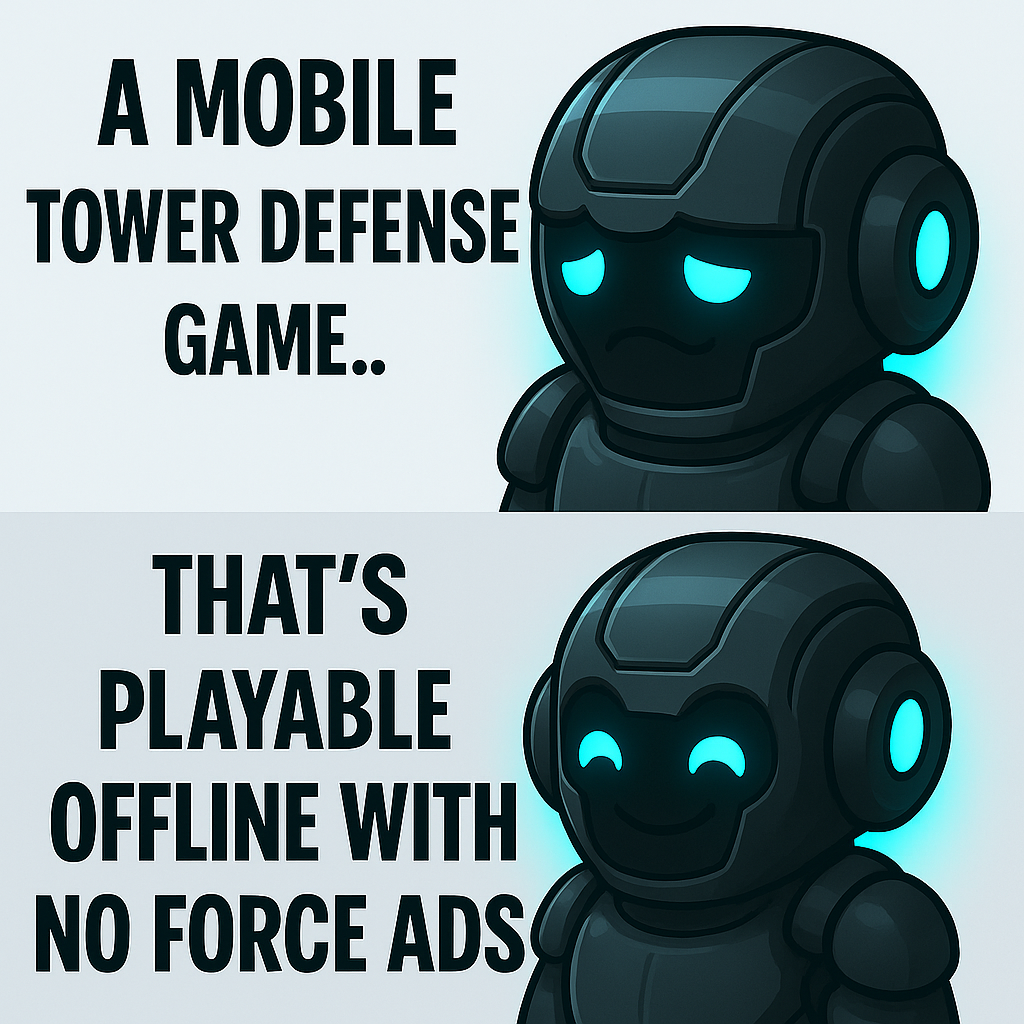Galaxy Defense: Fortress Guard Facebook ad: Alien Invasion! Start Your Defense Mission