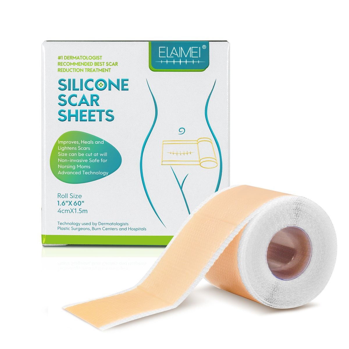 kamfe hom Facebook ad: ELAIMEI- Silicone Scar Sheets -Professional Scar Removal…