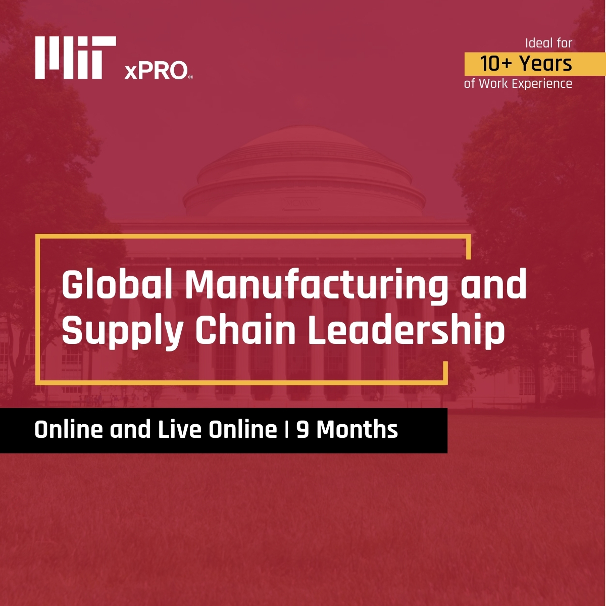 MIT XPRO - Global Manufacturing and Supply Chain Leadership Facebook ad: Get in touch