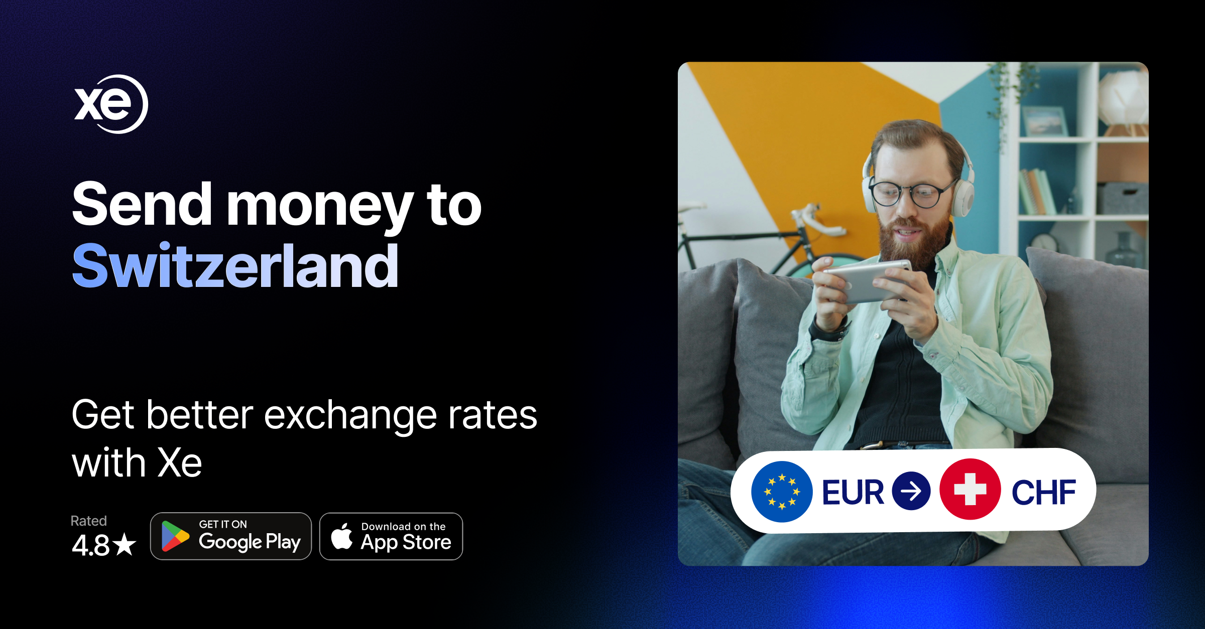 XE.com Facebook ad