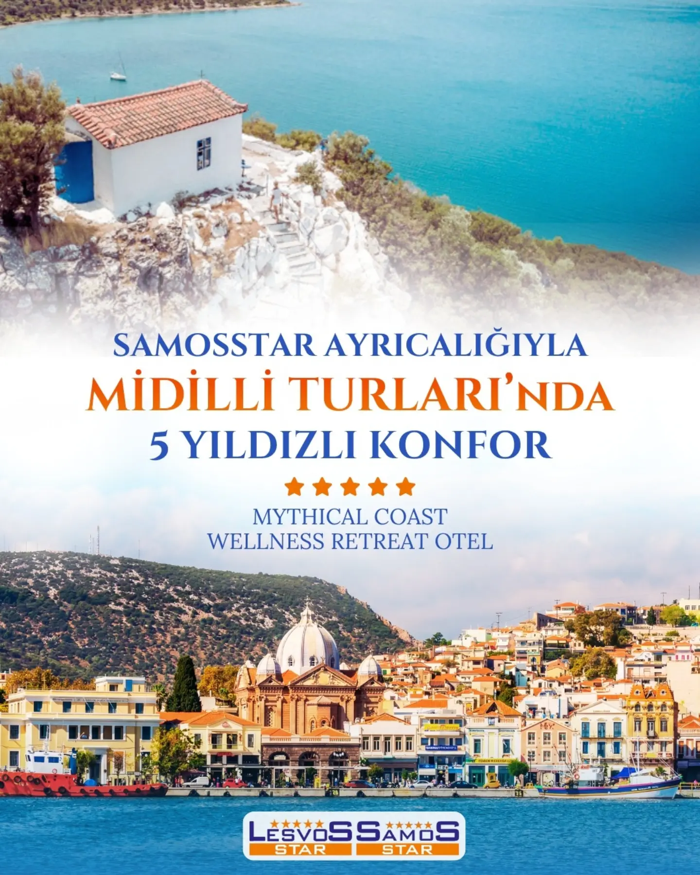 Samos Star Facebook ad: 30 yıllık deneyimimizle, konforu, özeni ve Ege'nin eşsiz…