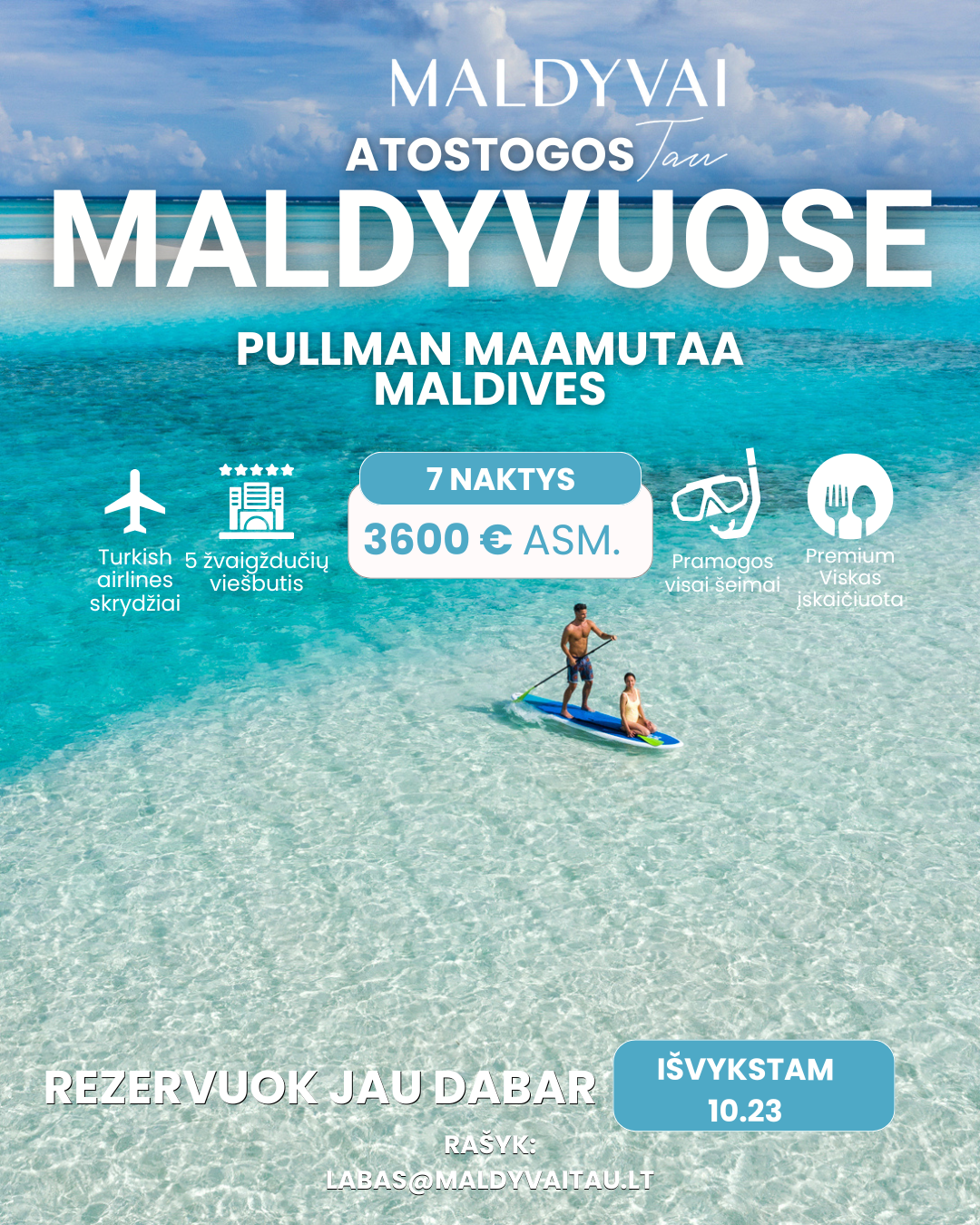 Maldyvai Tau Facebook ad: Suplanuokime Jūsų atostogas Maldyvuose
