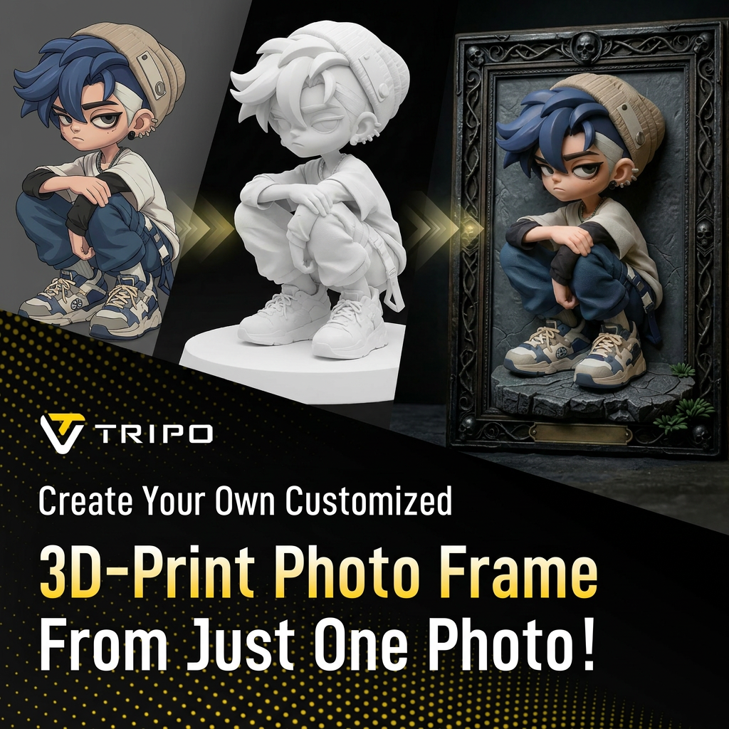 Tripo 3D Facebook ad