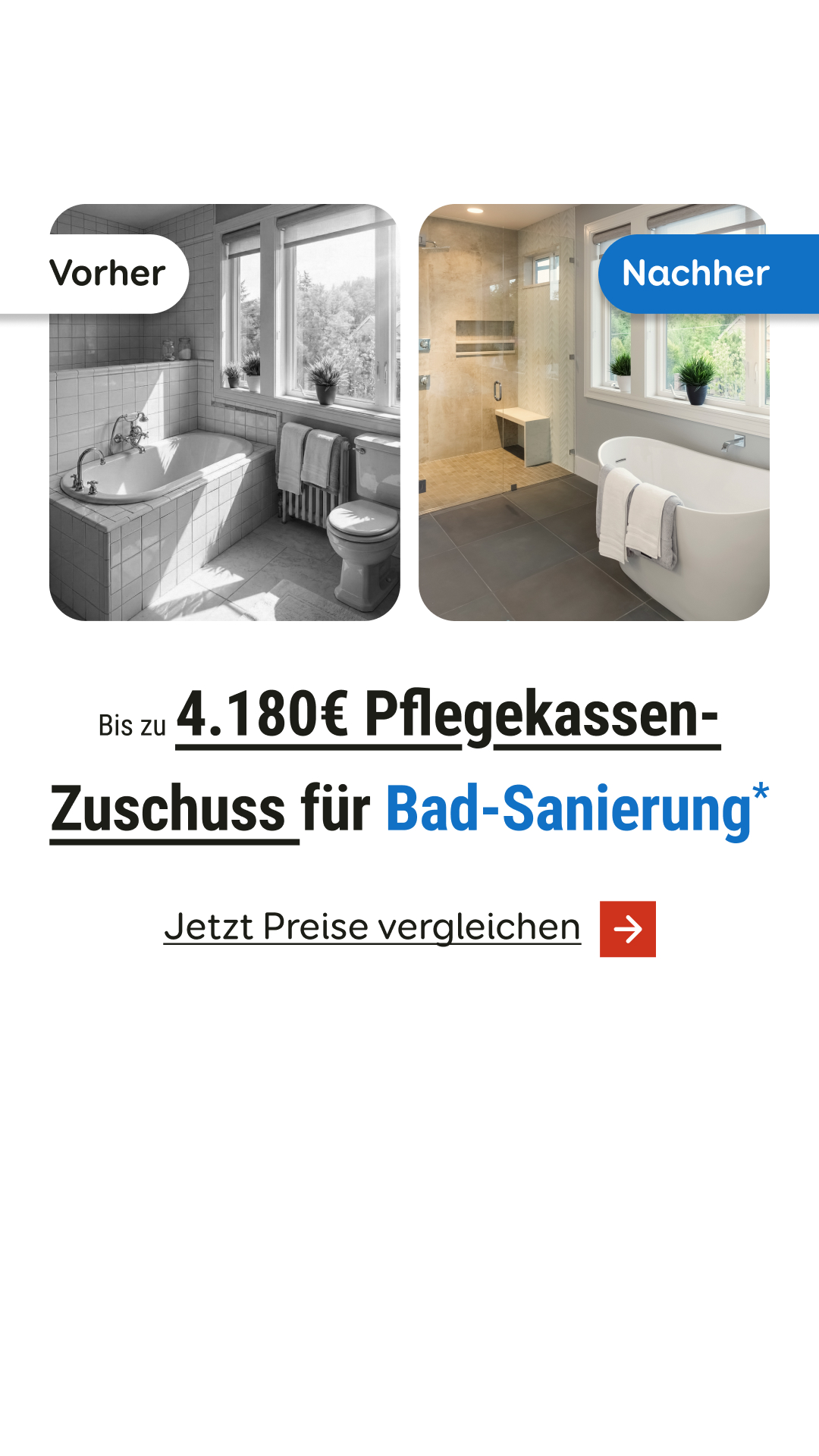 Aroundhome - Badezimmer Facebook ad from Mar 25, 2026