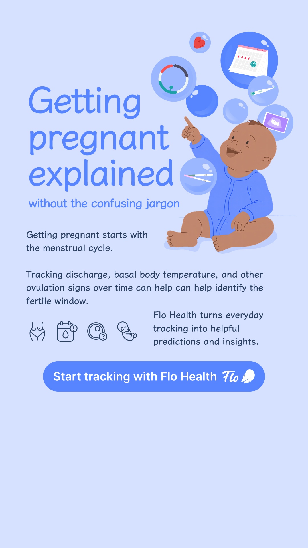 Flo Period Tracker App Facebook ad