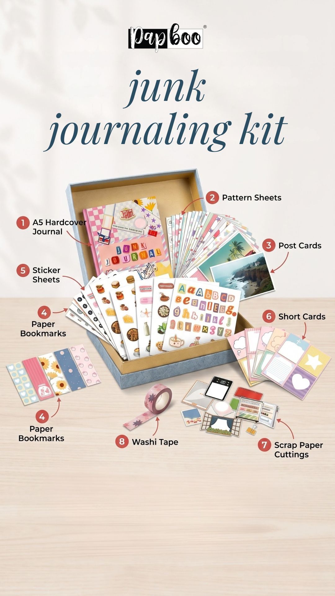 Papboo Facebook ad: What if journaling could feel like play?