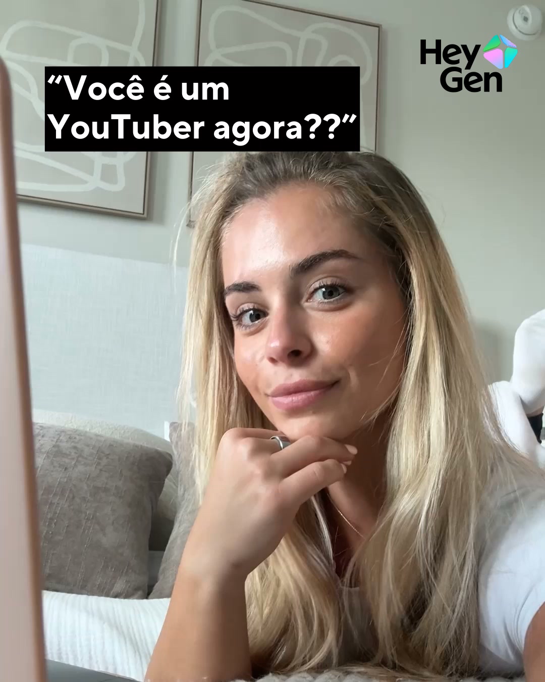 HeyGen Facebook ad: Gerador de vídeos HeyGen