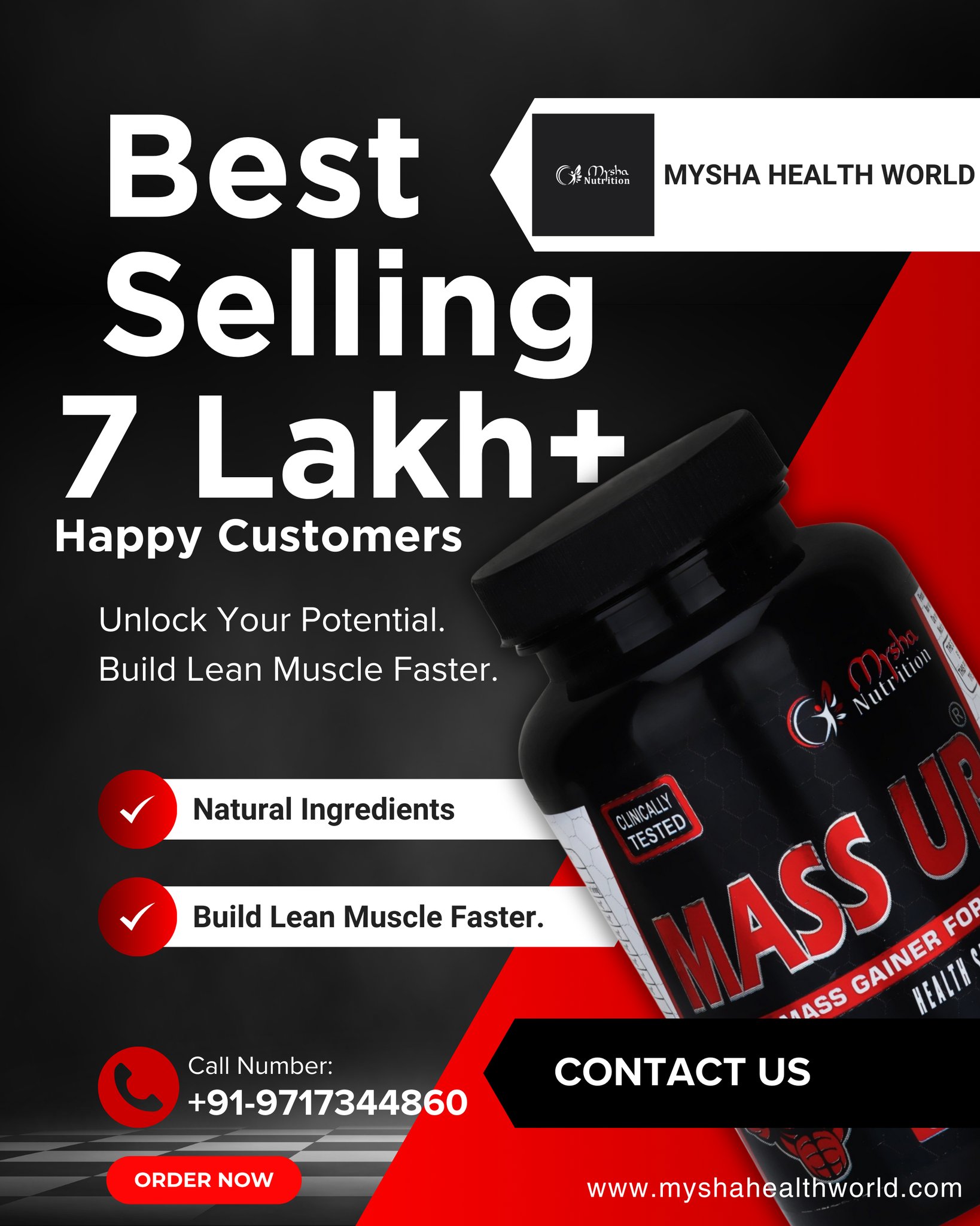 Mysha Health World Facebook ad: In a market full of copy-paste formulas