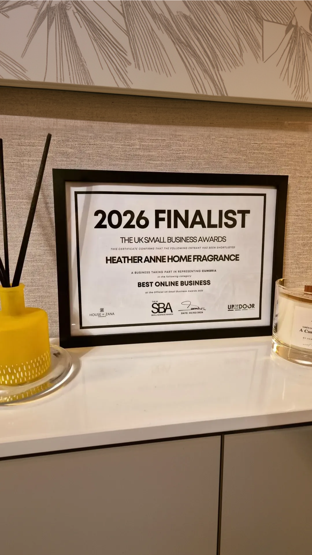 The UK Small Business Awards Facebook ad from Feb 9, 2026