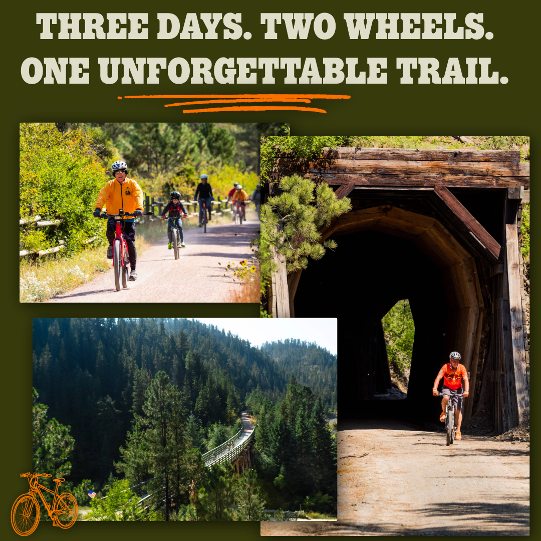 George S. Mickelson Trail Facebook ad: Get Your Spot Today!