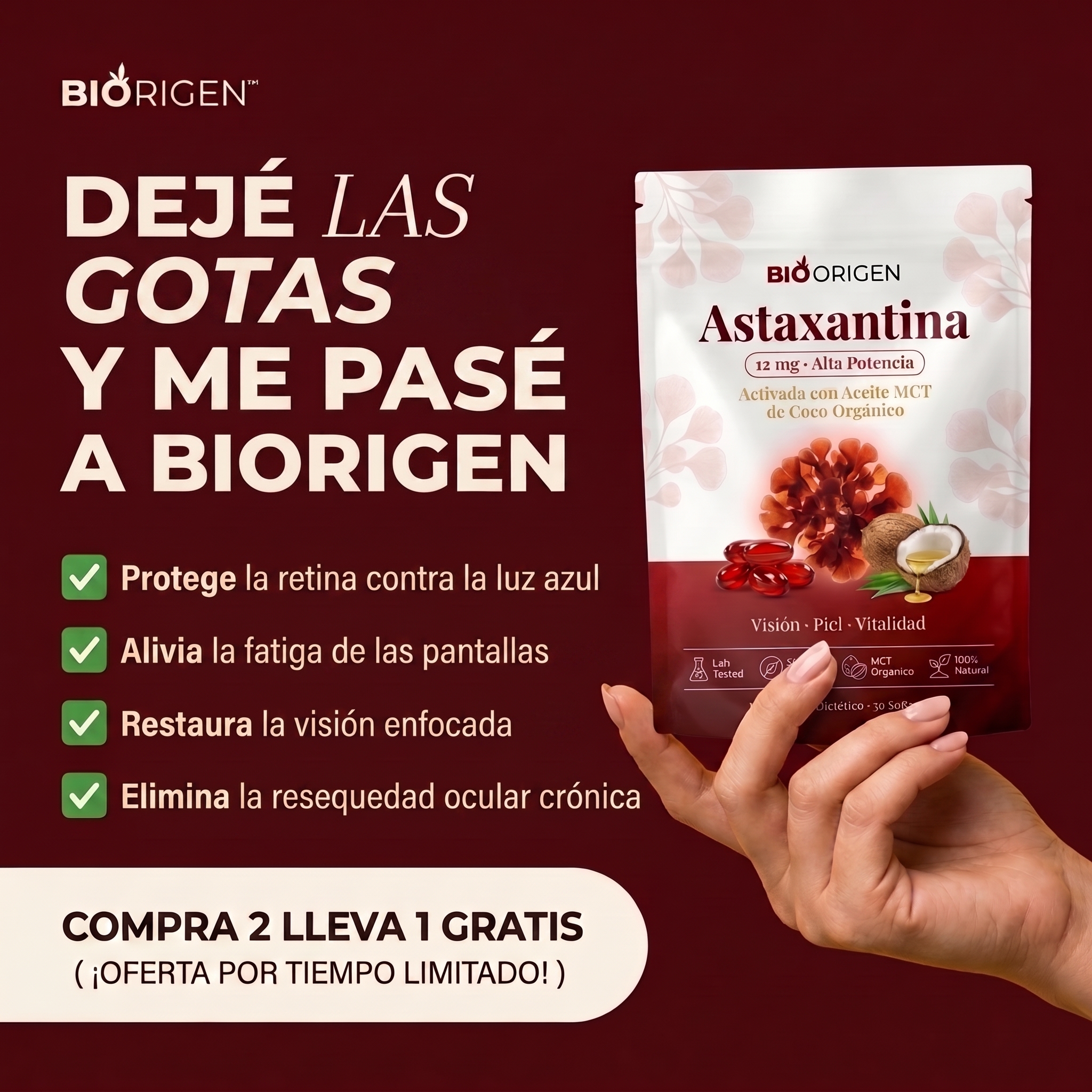 Trybiorigen Facebook ad: El antioxidante más potente de la naturaleza justo aquí!