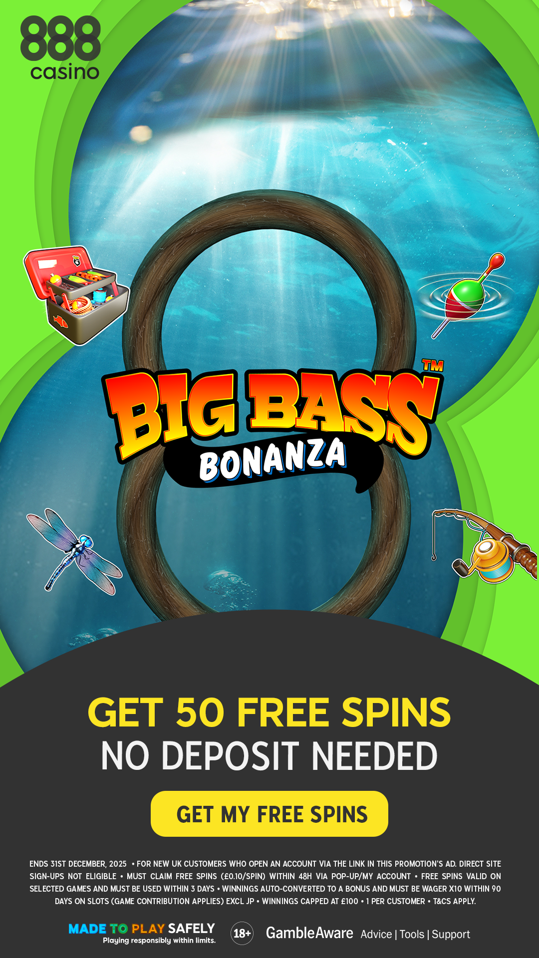 888casino Facebook ad