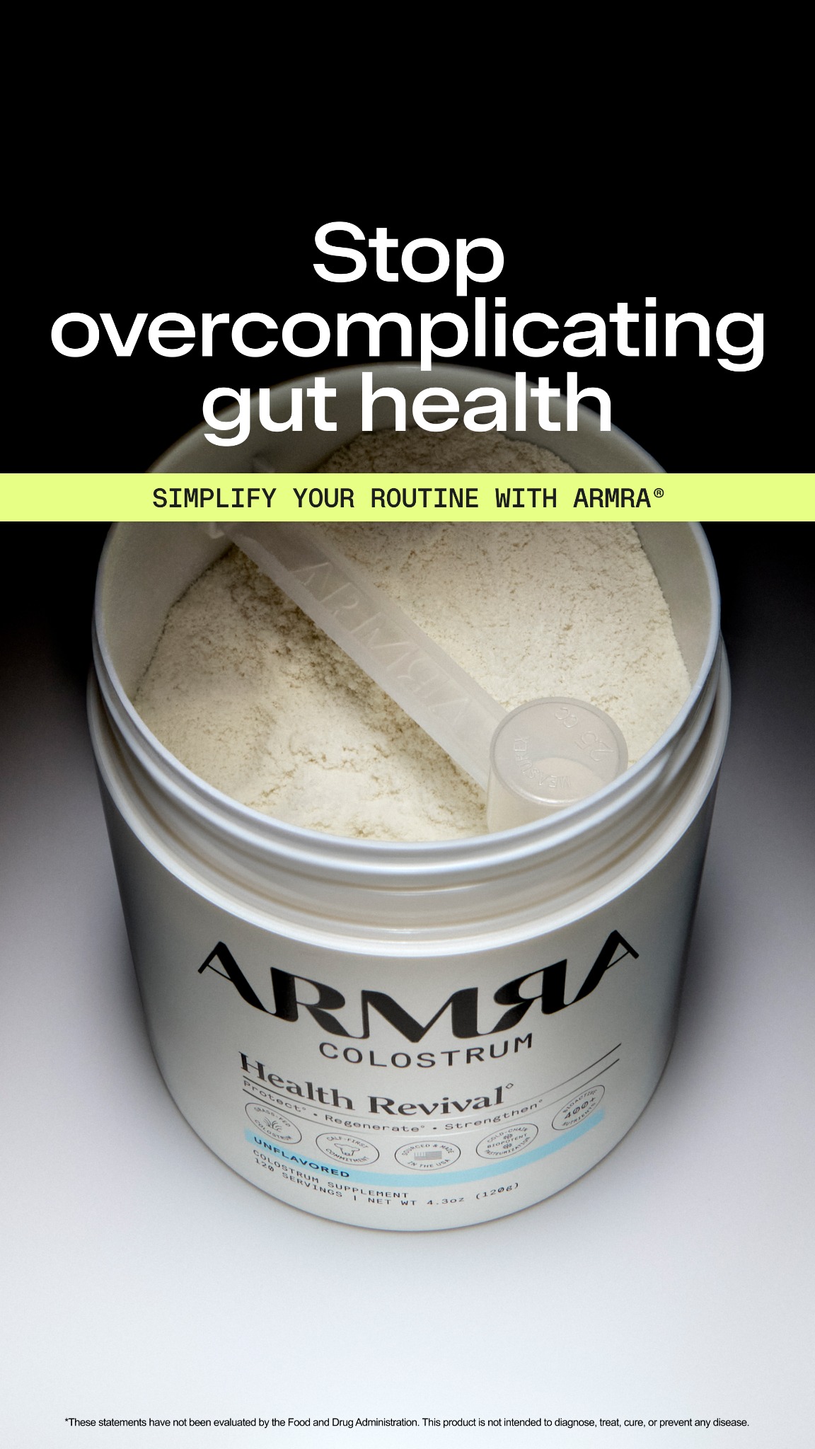 ARMRA Facebook ad