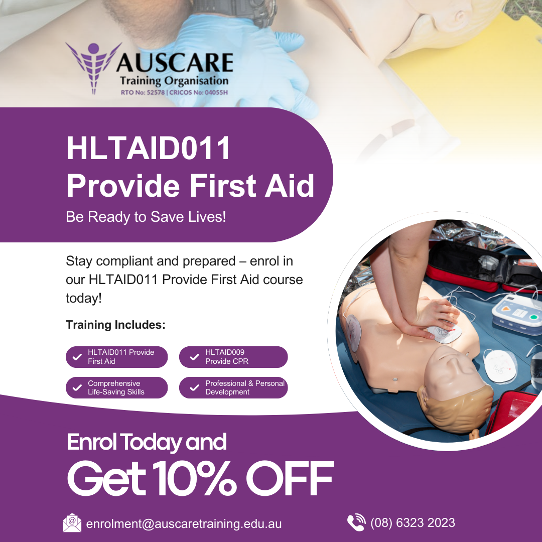 Auscare Training Organisation RTO 52578 Facebook ad from Feb 5, 2026