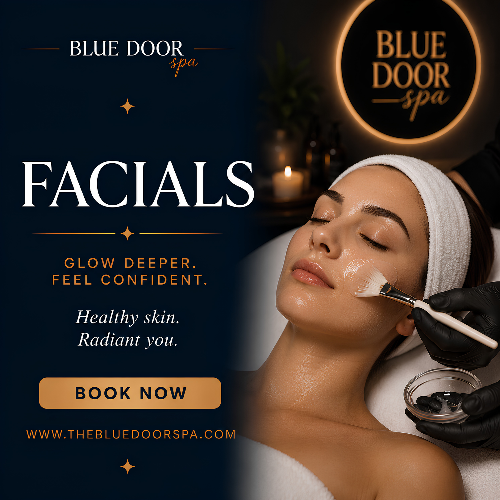 The Blue Door Spa & Salon Facebook ad