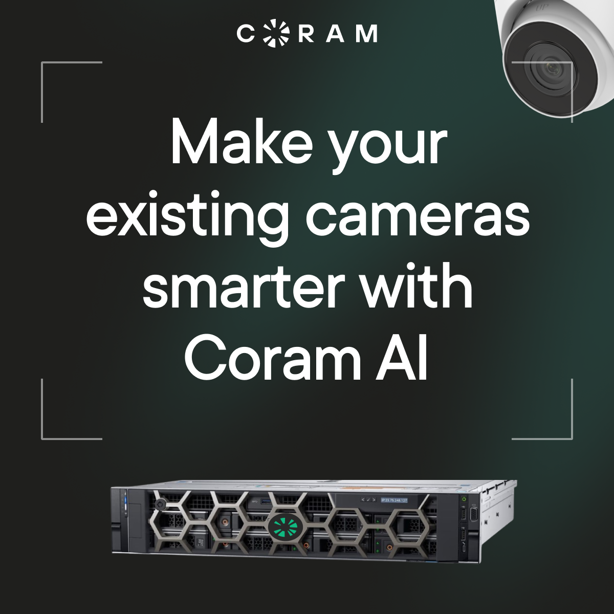 Coram AI Facebook ad