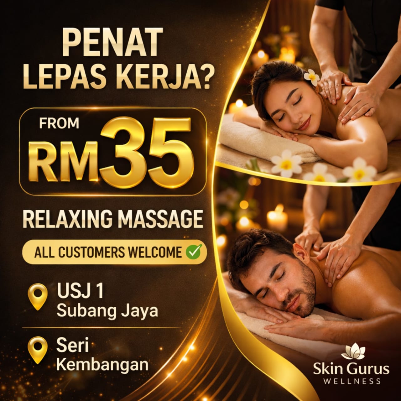 Skin Gurus Wellness USJ 1 Facebook ad from Jun 25, 2026