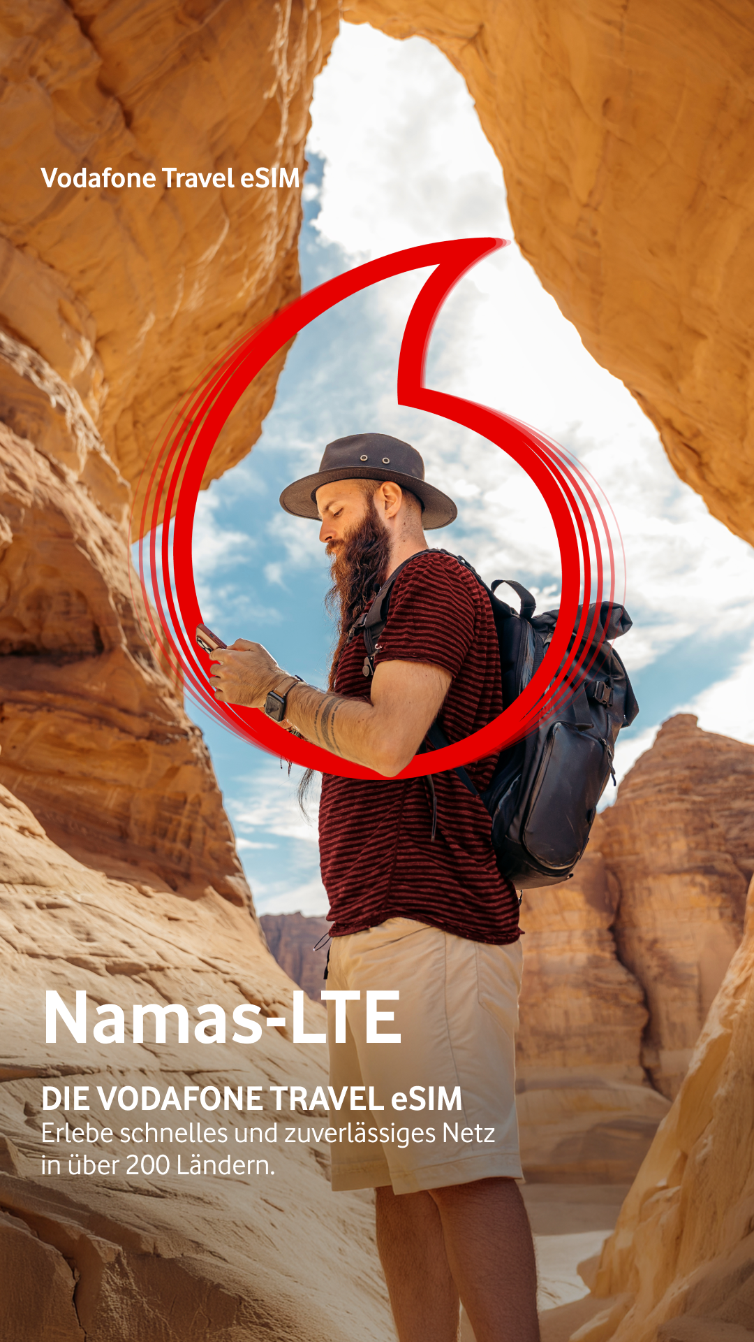 Vodafone Travel eSIM Facebook ad