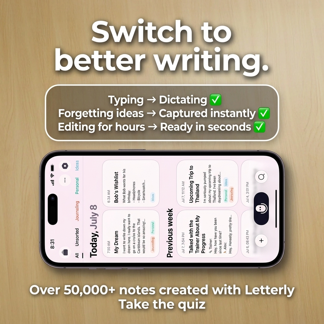 Letterly Facebook ad