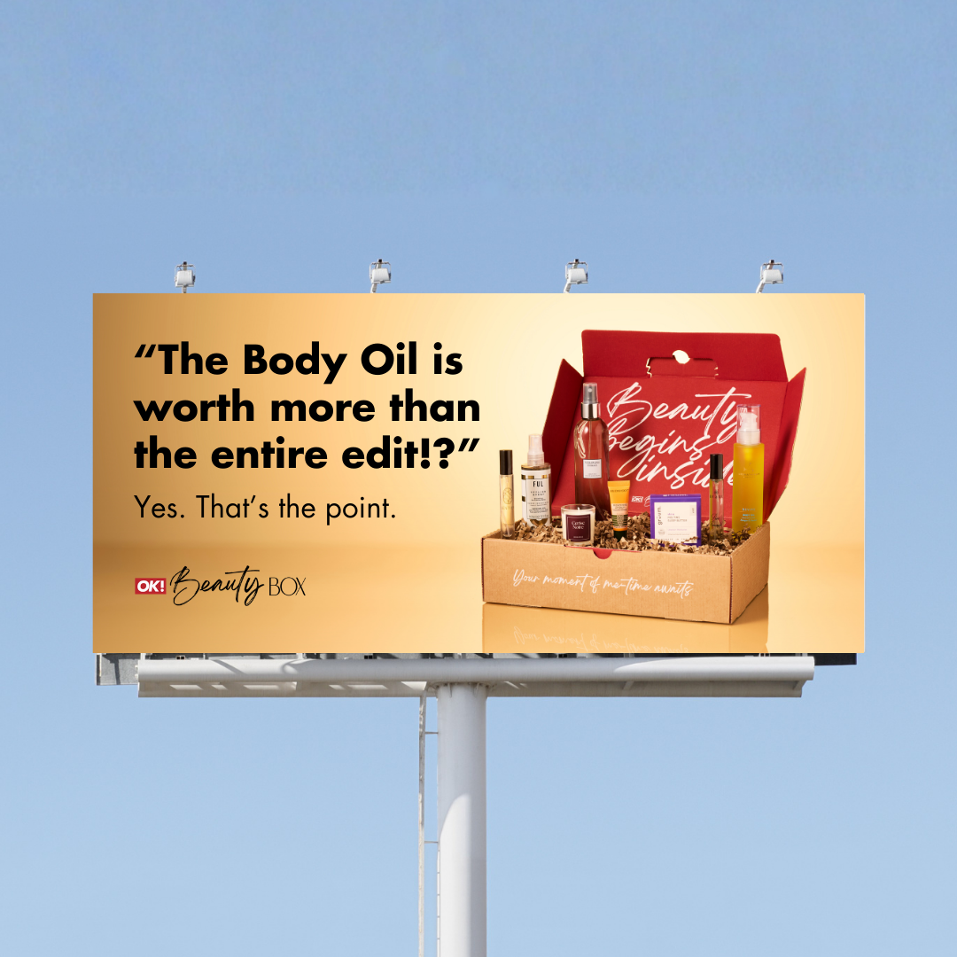 OK Beauty Box Facebook ad