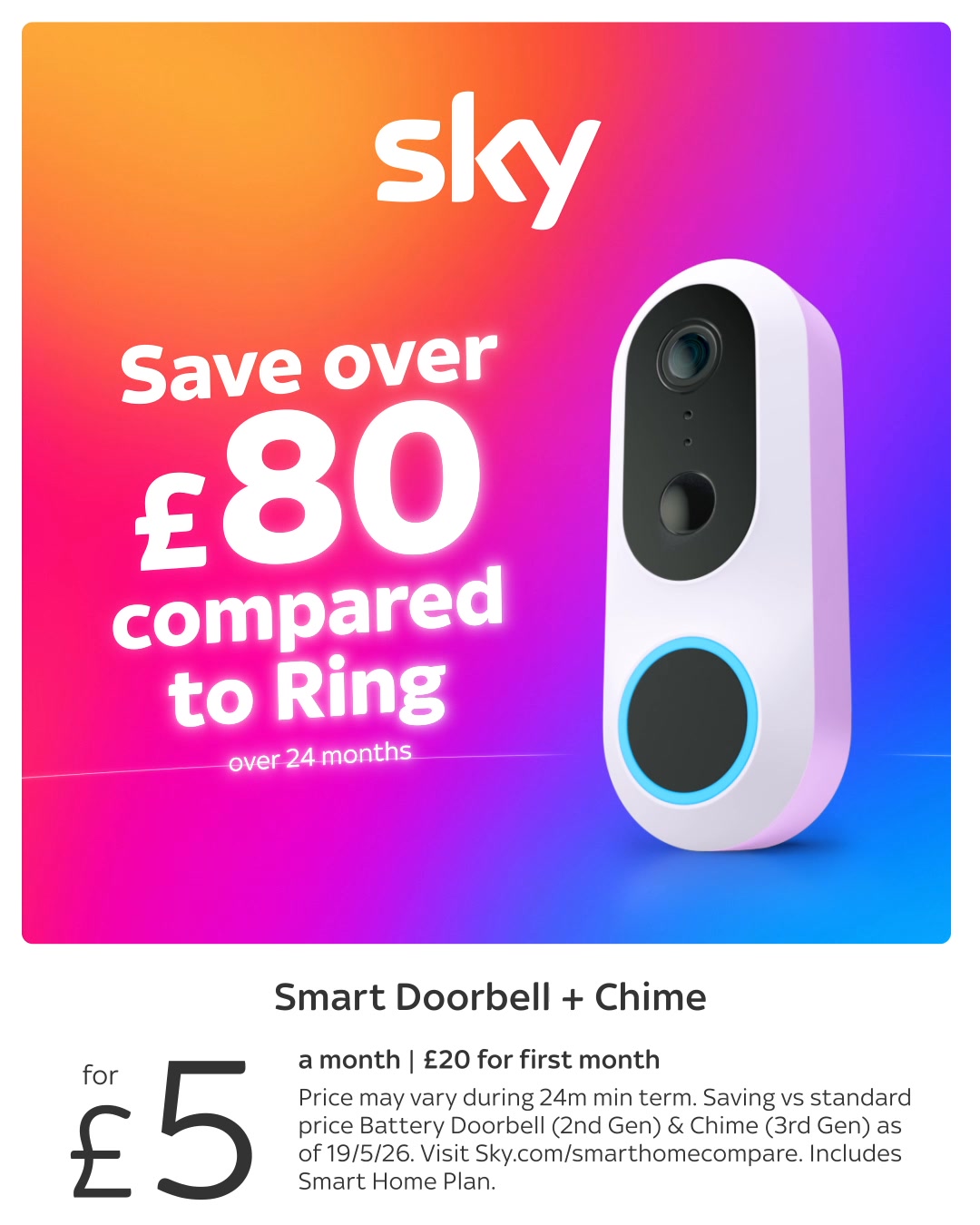 Sky Facebook ad: Can your doorbell do this?