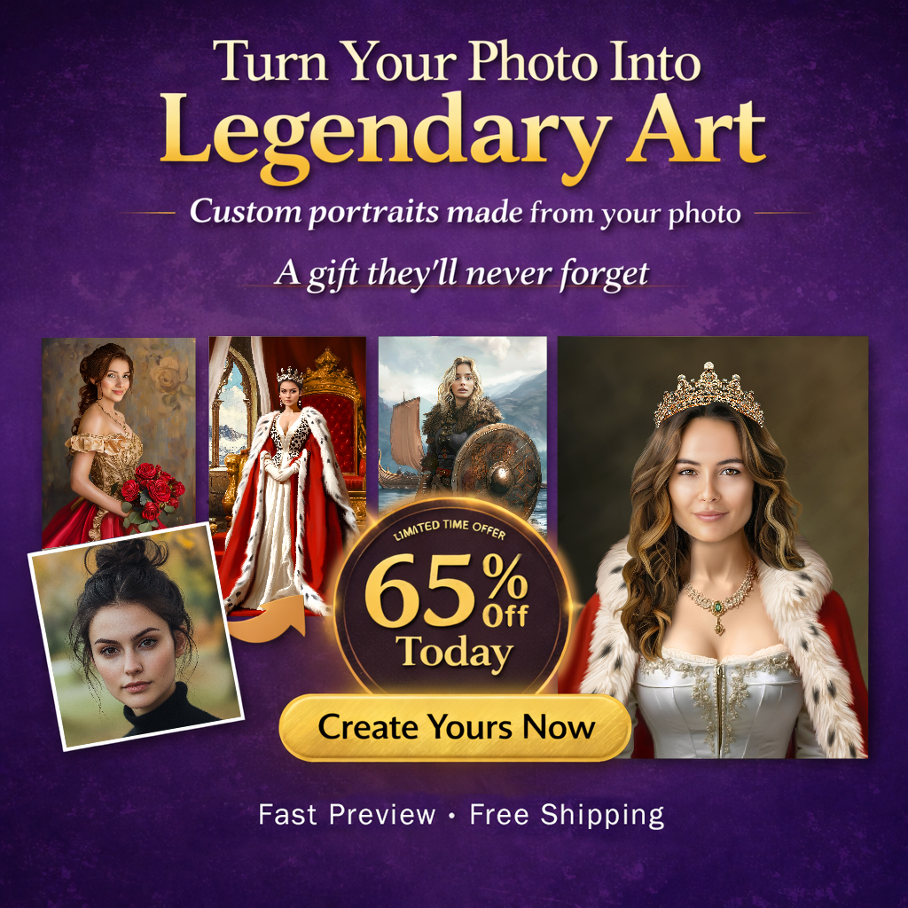 Magic Portraits Facebook ad: Looking for a unique gift?