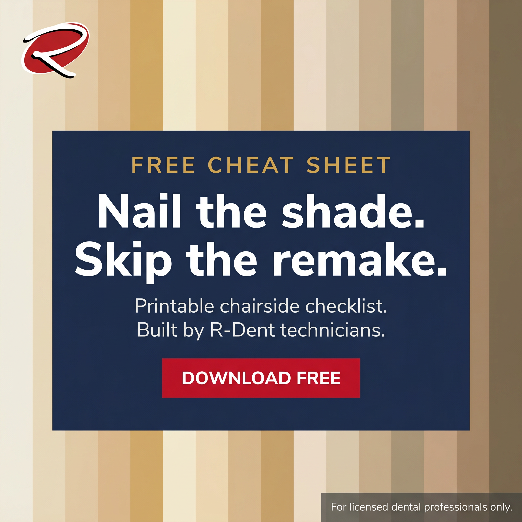 R-Dent Dental Laboratory Facebook ad