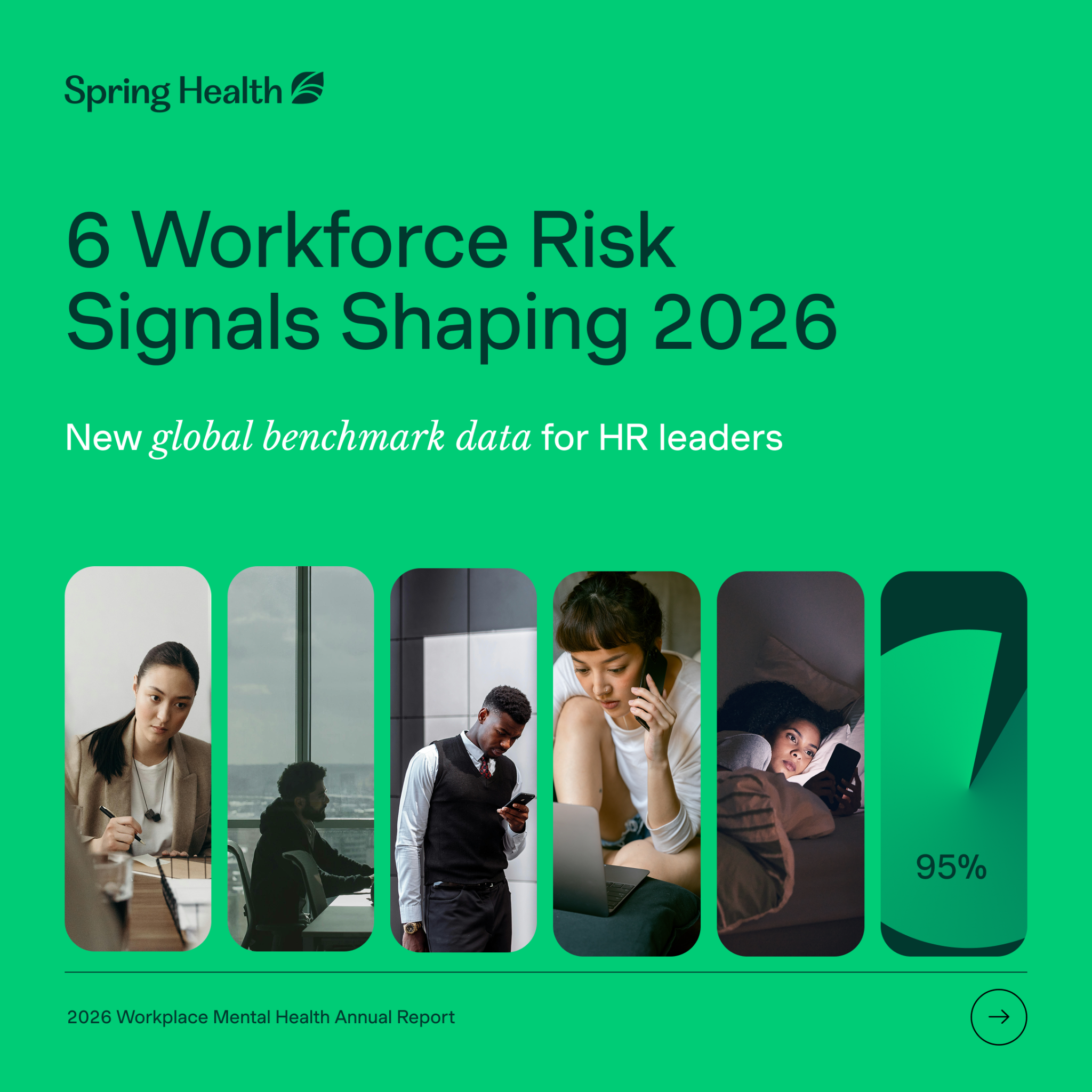 Spring Health Facebook ad: From burnout to rising leaves to financial strain…