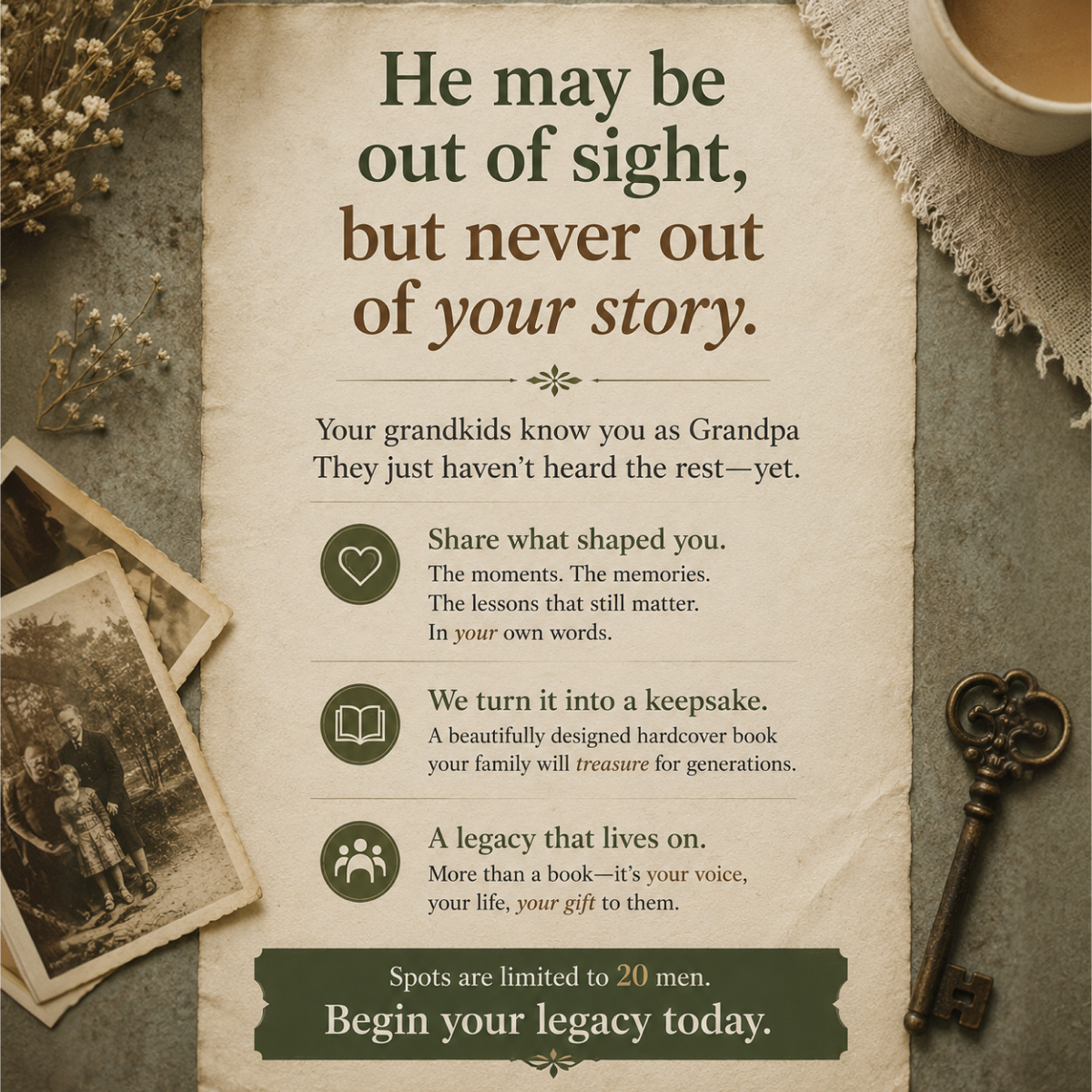 Memowrite Facebook ad