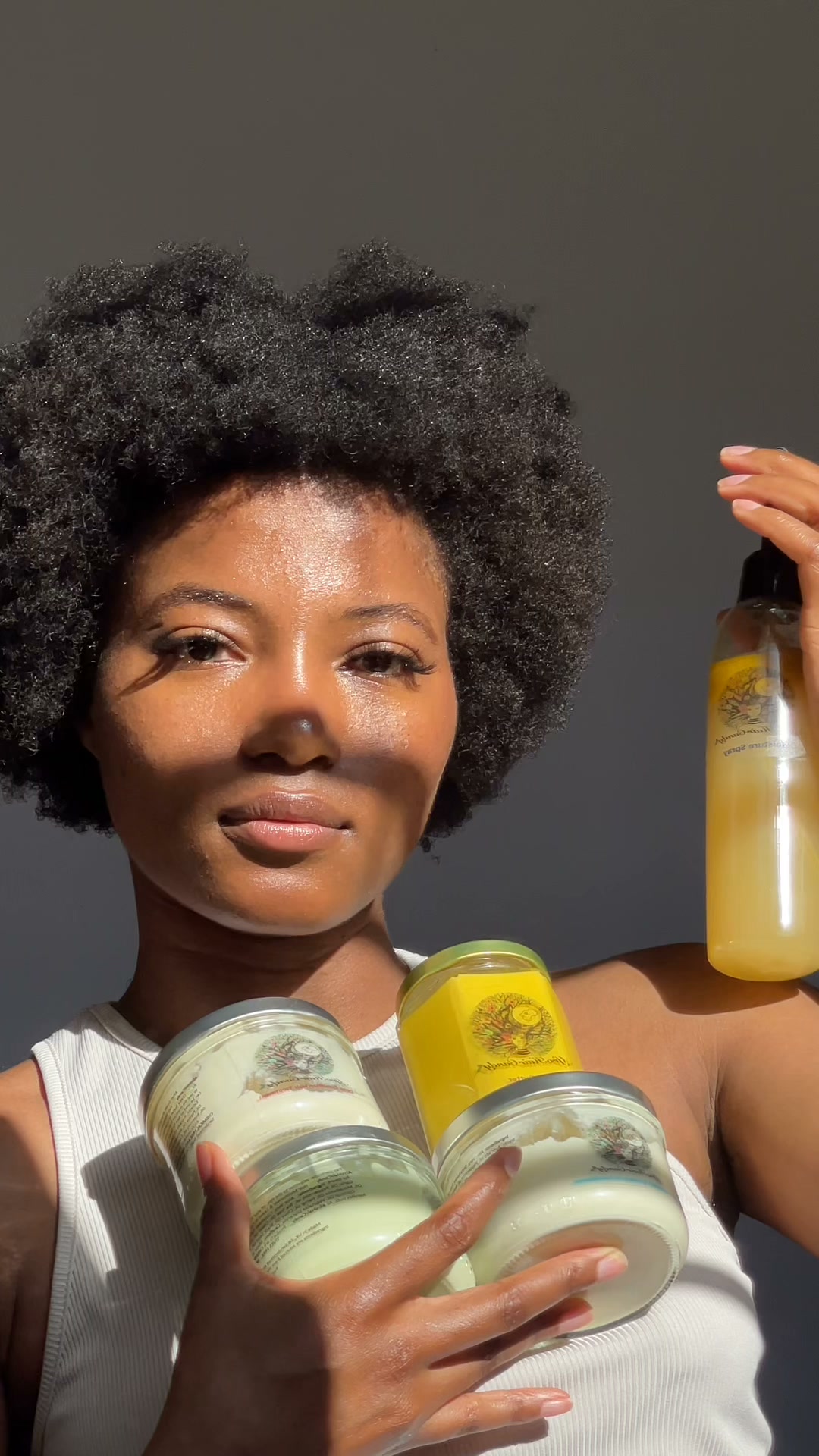 afrohaircandy Facebook ad: Made from just Plans, Seeds and Oils.