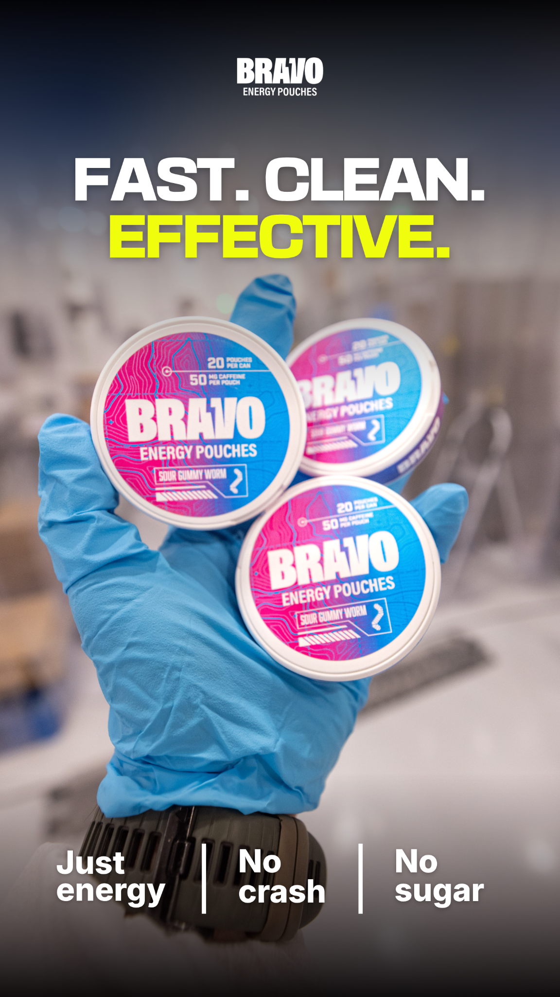 BRAVO Energy Pouches Facebook ad