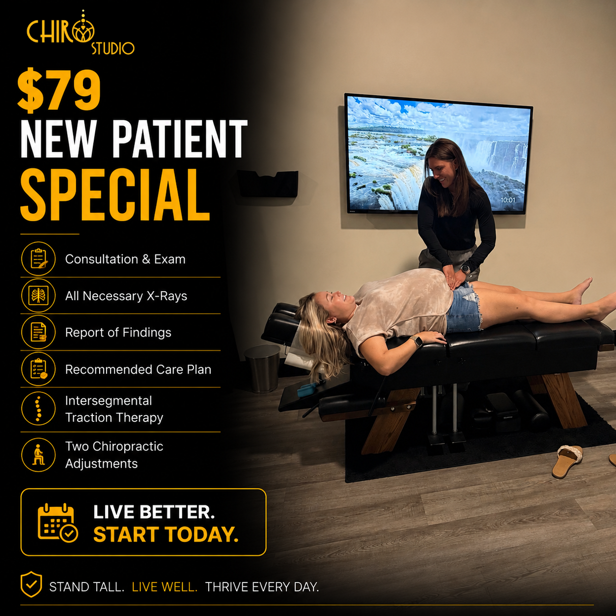 Chiro Studio Cocoa Facebook ad from May 20, 2026