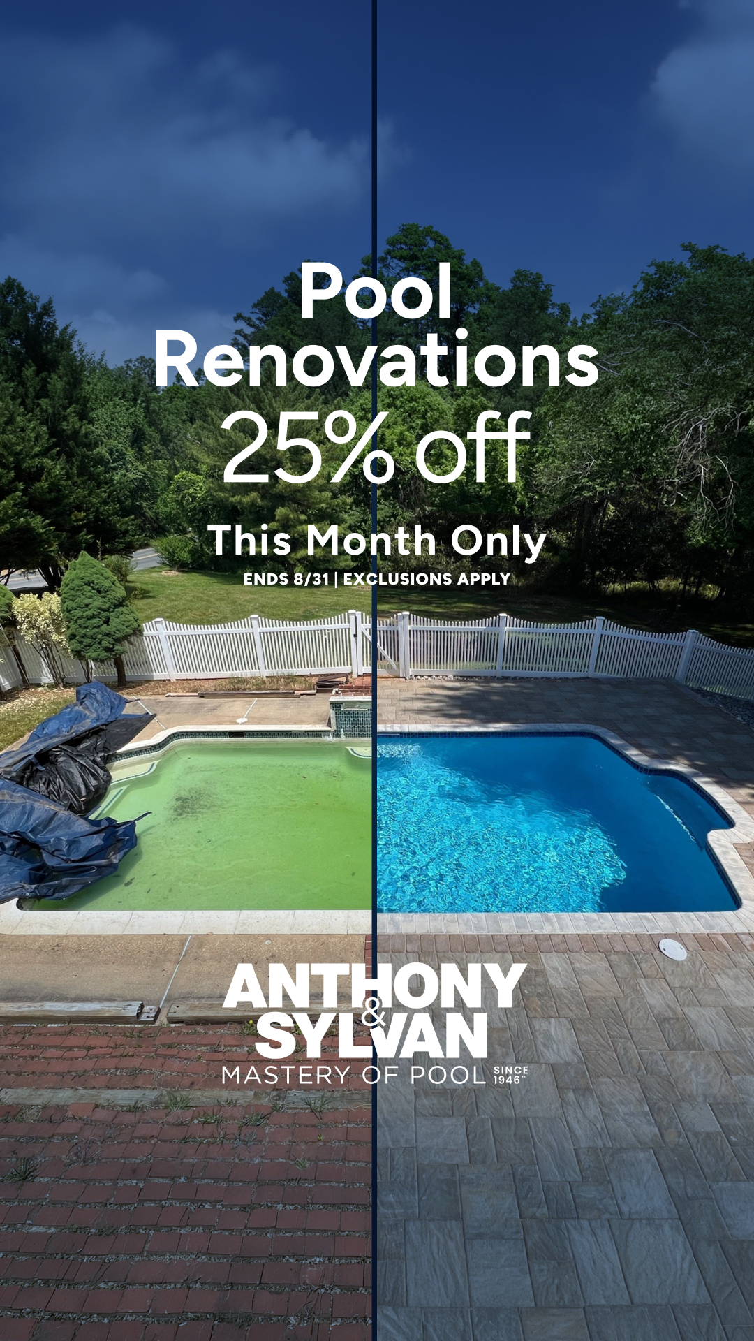 Anthony & Sylvan Pools Facebook ad